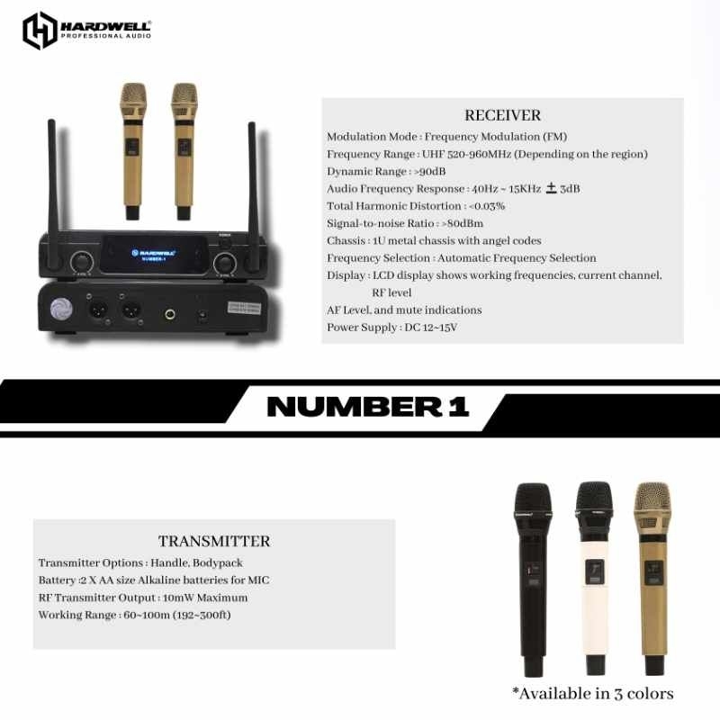 HARDWELL NUMBER 1 | Microphone Wireless | Microphone | Hardwell | Number 1