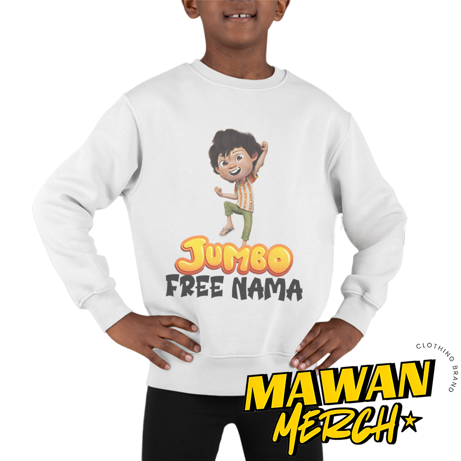 Sweater Gambar Animasi Jumbo – Warna Ceria, Anak Happy