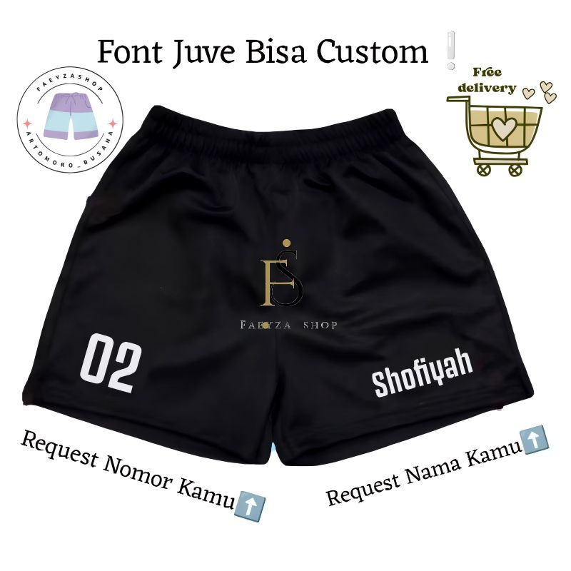 Celana Voli Custom Nama Nomor/ Request Nama dan Nomor/ Custom Nama Voli Cewek Cowok/ Custom Nama