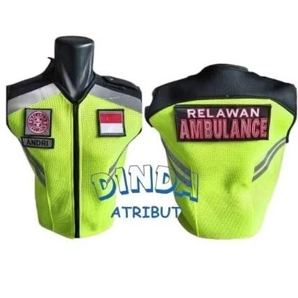 Rompi Relawan Ambulance Patwal Ambulance Gratis Nama