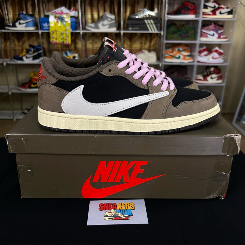 Sepatu fashion AJ1 Low OG Travisscott Mocha BNIB (size 45)