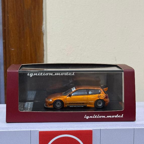 IGNITION MODEL CIVIC MODEL EG6  PANDEM (UNSEALED) ORANGE METALIC