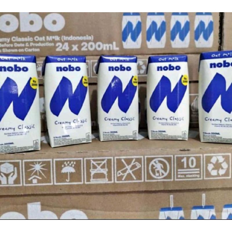 

Susu NOBO Creamy Classic Oat Milk kemasan 200ml 1 Dus isi 24