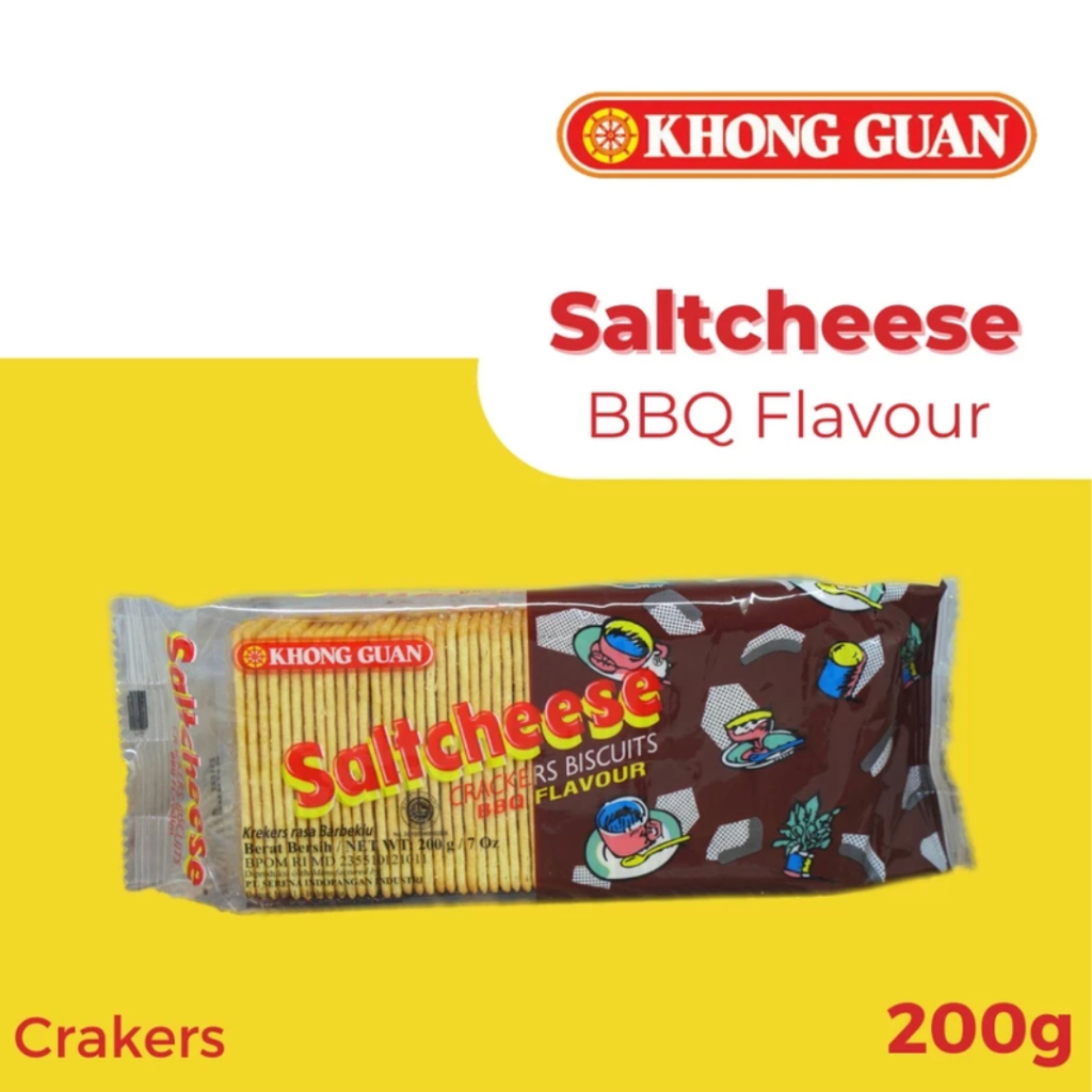 

Khong Guan Saltcheese Crackers BBQ/Barbeque Biskuit