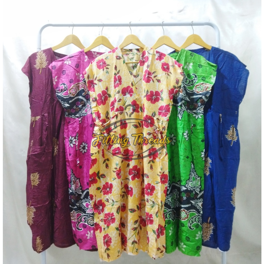 Daster Kimono Motif JUMBO / Daster Rayon Lengan Pendek