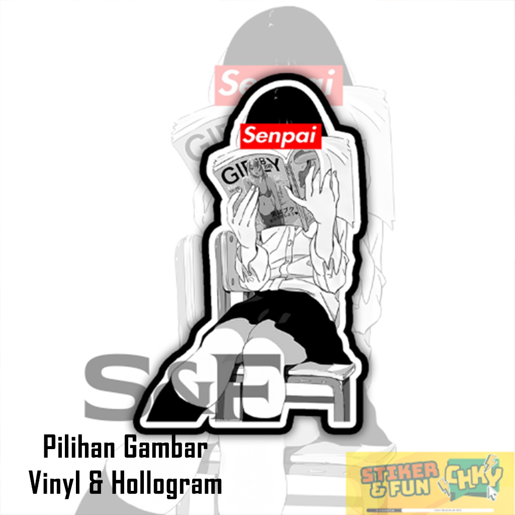 

Stiker Sticker Vinyl/Hollogram Laminasi JAPANESE SCHOOL GIRL SENPAI Vol 10