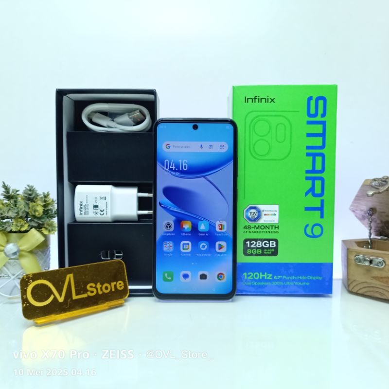 Infinix Smart 9 RAM 4/128 GB HP Second Original Bergaransi