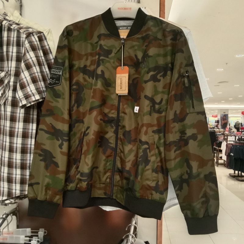 WATCHOUT JAKET B0MBER PRIA ORIGINAL