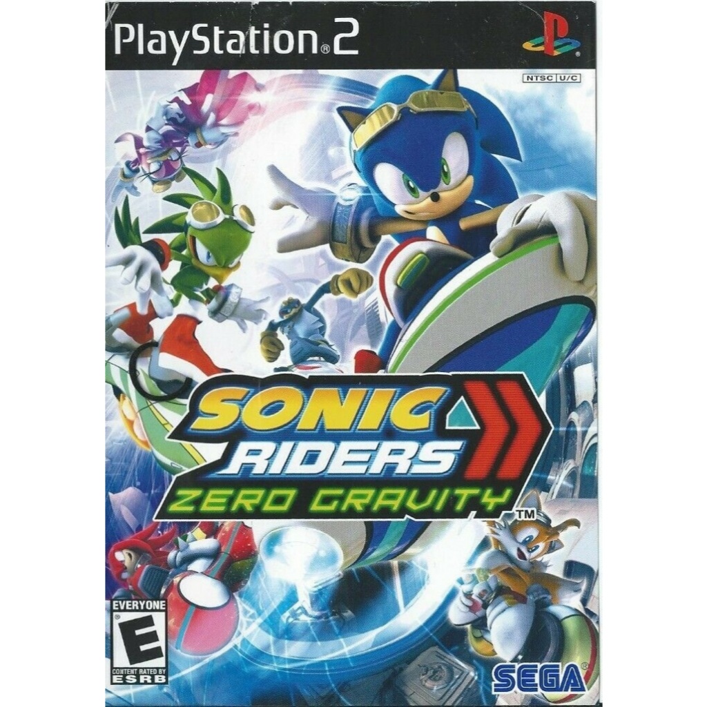 KASET PS2 SONIC RIDERS ZERO GRAVITY