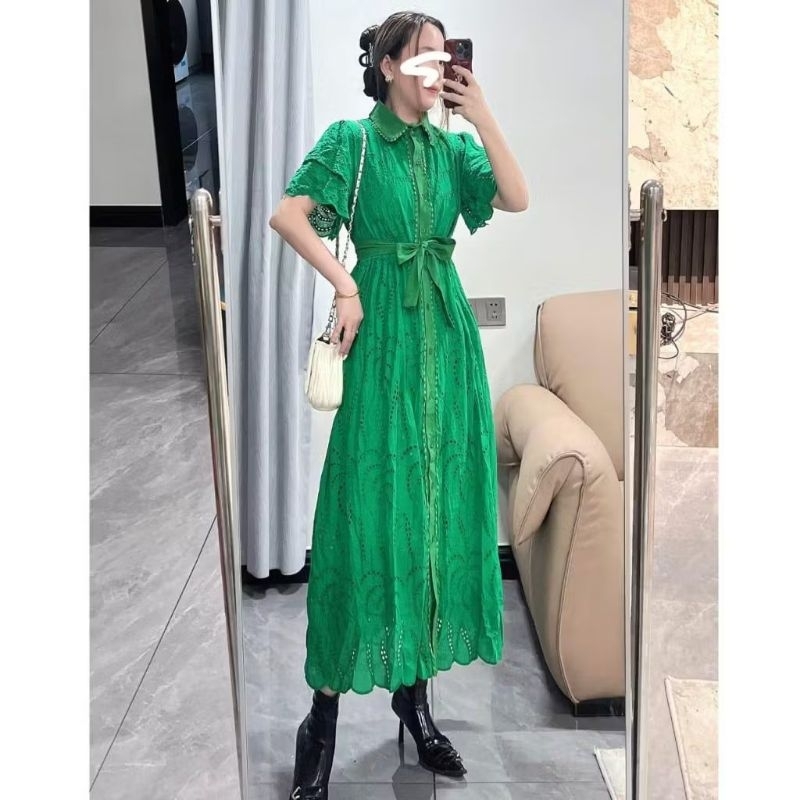 59007 gilmary embroidery cotton dress import