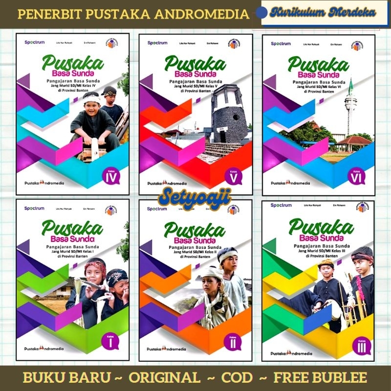 Pusaka Basa Sunda Pangajaran Basa Sunda Banten SD/ MI Kelas 1 2 3 4 5 6 KM Pustaka Andromedia