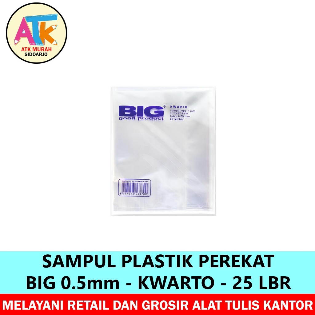 

SAMPUL OPP DLX 0.5 BIG 1001 KWARTO LEM
