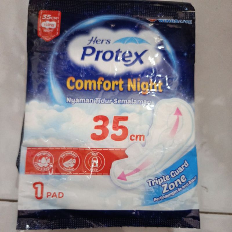 20 saset protex  hers renteng malam 35cm .