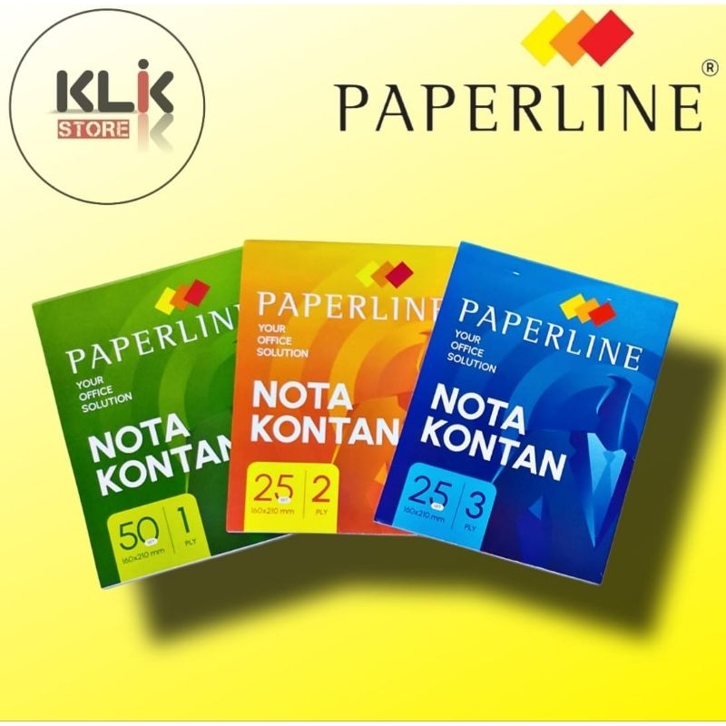 

Buku Nota Paperline Ukuran K1 K2 K3 B1 B2 B3 / Nota Kontan Besar Kecil 1 2 3 Ply