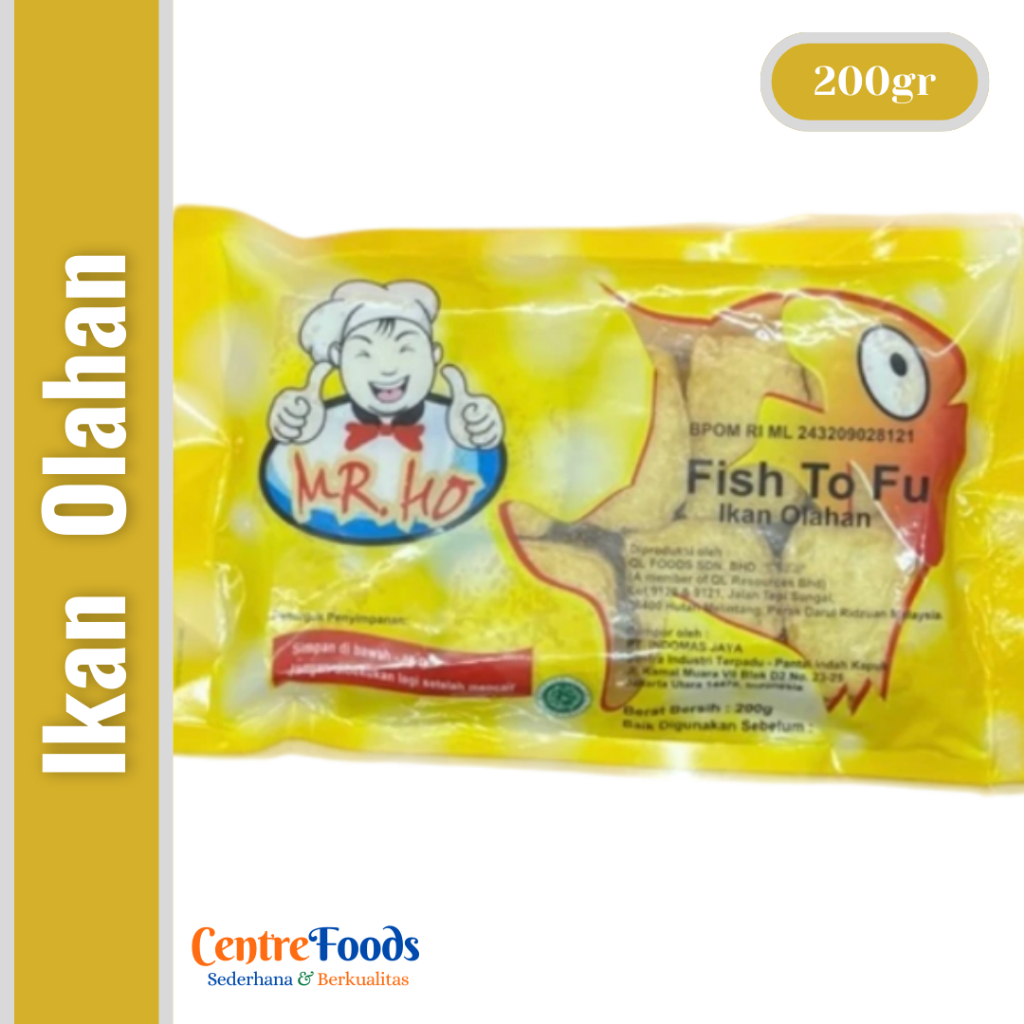 

Ikan Olahan - Fish To Fu MR. HO | 200gr [ Harga Per BKS ]