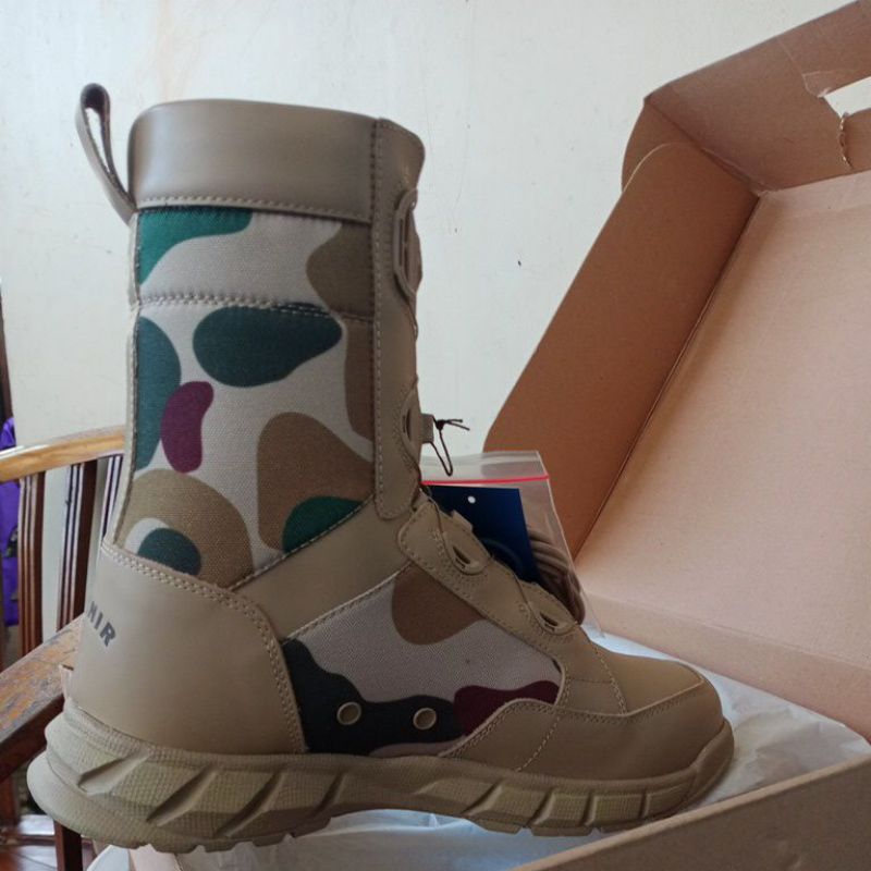 sepatu PDL Tactical tali putar loreng kko marinir