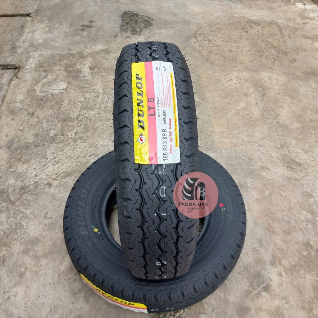 Ban Mobil Dunlop 165/13 8PR LT5 Ban Mobil Carry, Grandmax Angkutan Barang Ring 13