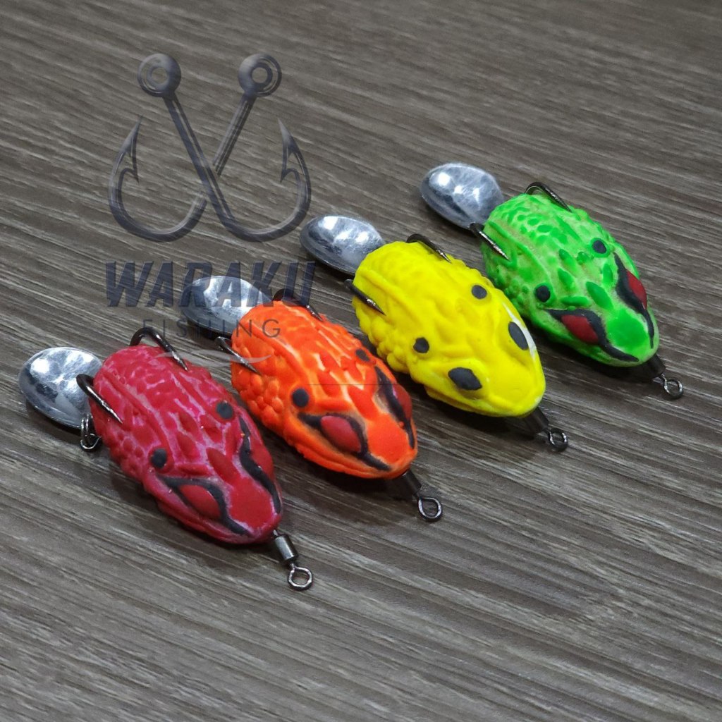 Umpan Casting OKAMI MONSTER Soft Frog Latex Tebal Lembut (Timah dalam)
