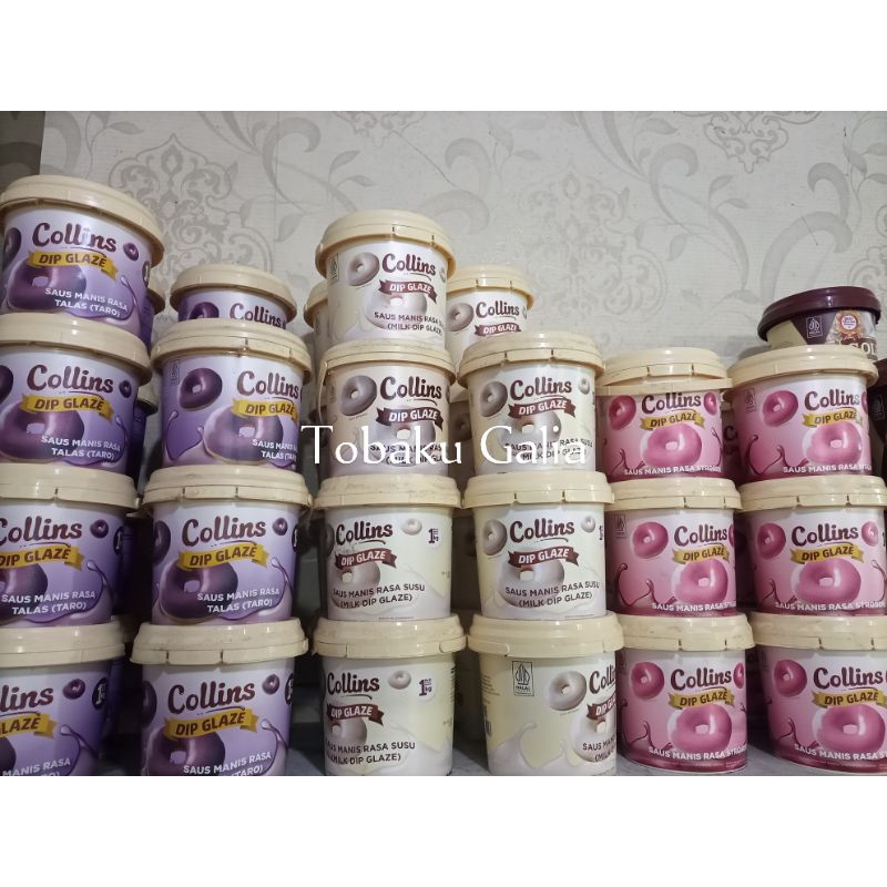 

COLLINS DIP GLAZE HARGA EKONOMIS BERBAGAI RASA COKELAT/GREENTEA/TARO/TIRAMISU/STRAWBERRY/VANILLA SUSU
