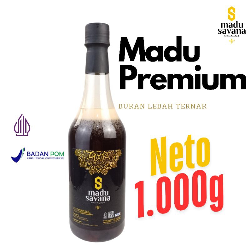 

Madu Savana Premium Grade A Asam Manis Segar 1.000g
