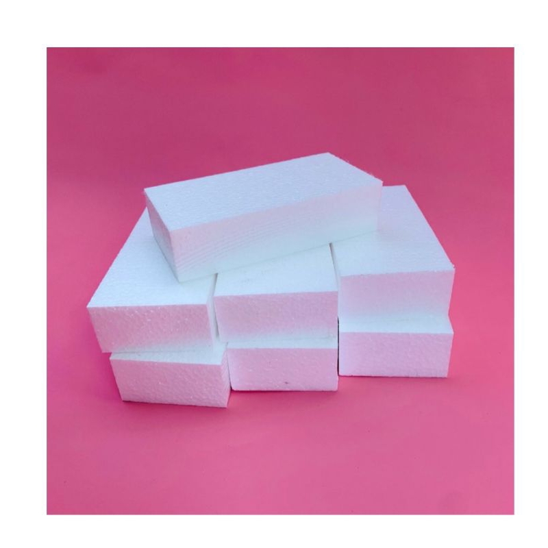 

D (D8) PAPAN STEROFOAM GABUS LEMBARAN TEBAL 5 CM UKURAN 20 X 10 x 5 CM KUALITAS MEDIUM