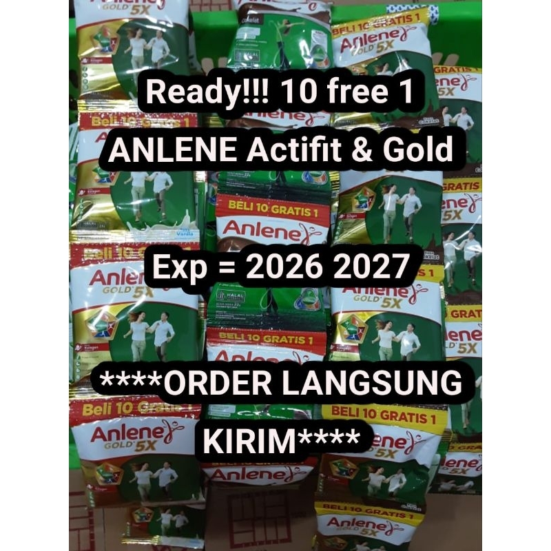 

ANLENE RENCENG ACTIFIT & GOLD 10 + GRATIS 1 / EXP 2026 - 2027