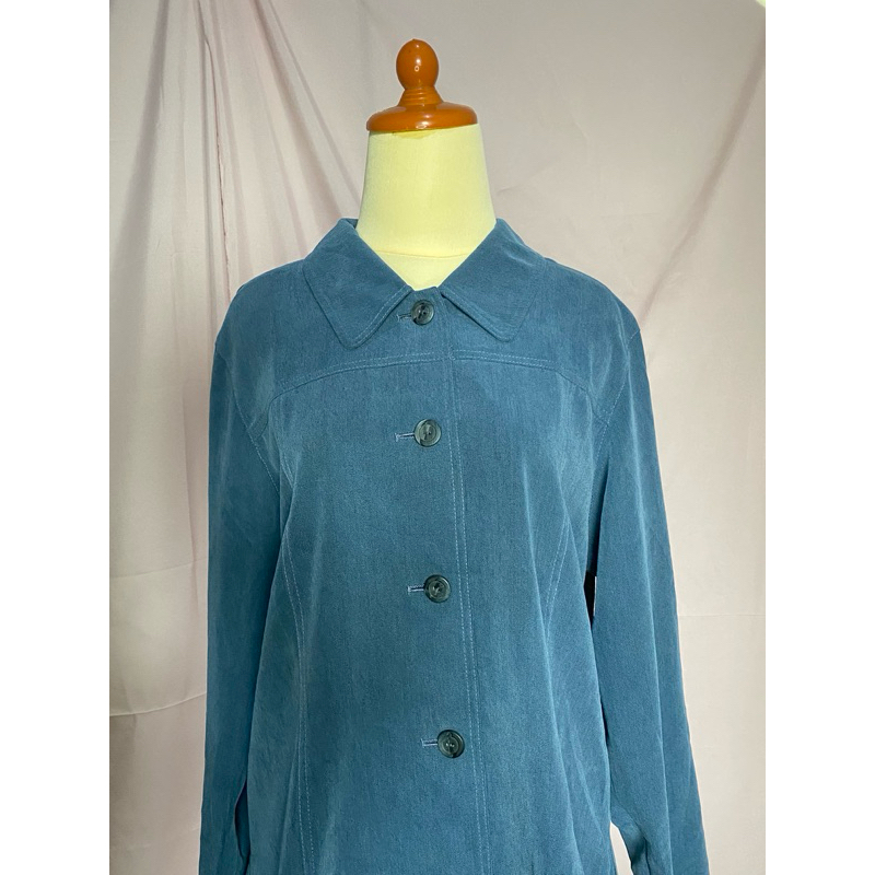 KEMEJA POLOS BIRU WANITA