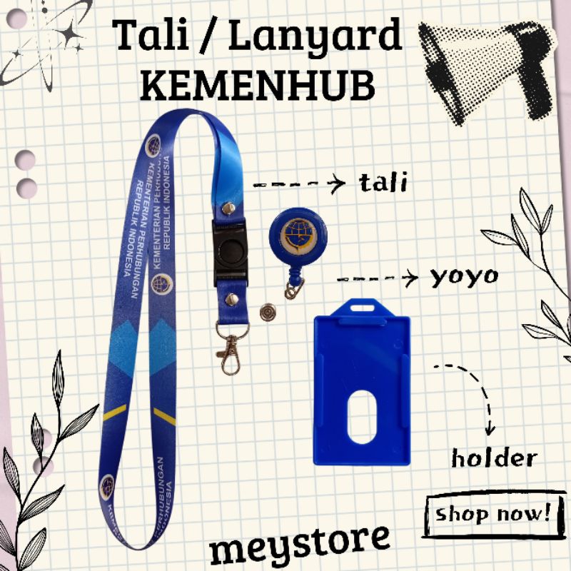

Tali ID CARD / Lanyard KEMENTERIAN PERHUBUNGAN READY [STOCK MELIMPAH] Termurahhh Harga Grosir!