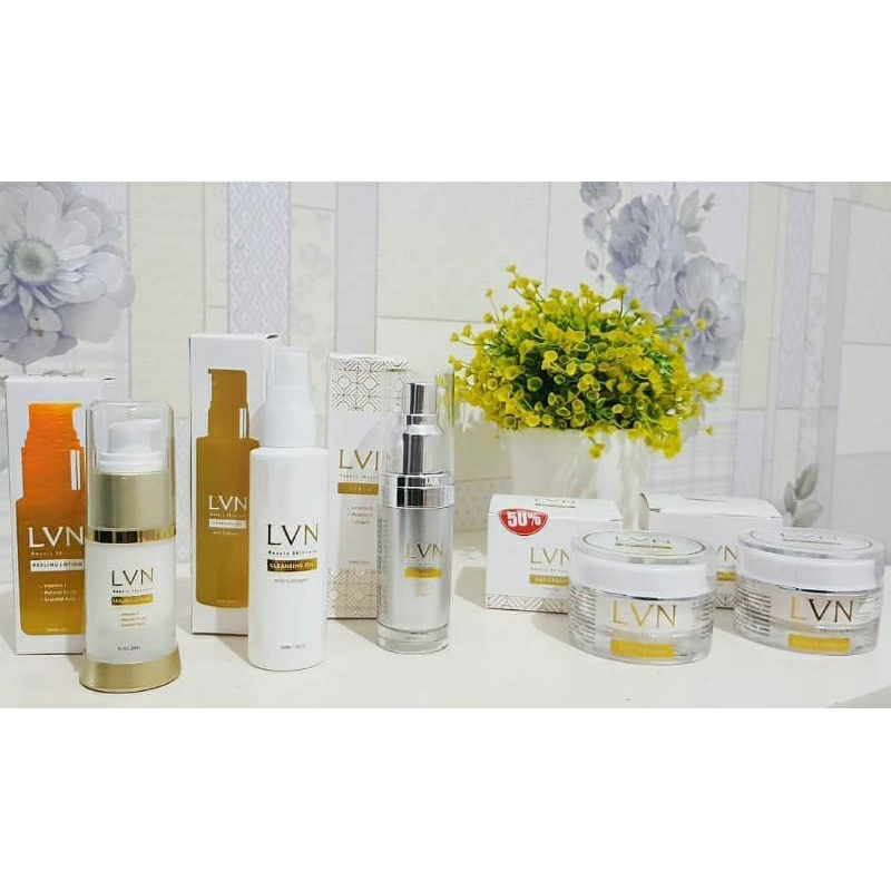 SKINCARE 100% BPOM AMAN. LVN DAY & NIGHT SERUM. LVN DAY & NIGHT CREAM. LVN CLEANSING OIL & PEELING L