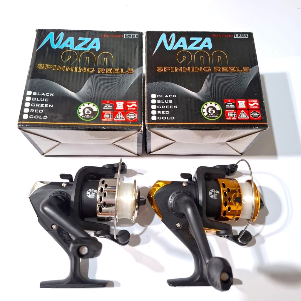 Reel Spinning naza 200 rel murah rel plastik ( sekelas dengan reel  katana hanzo )  Reel Spinning ka