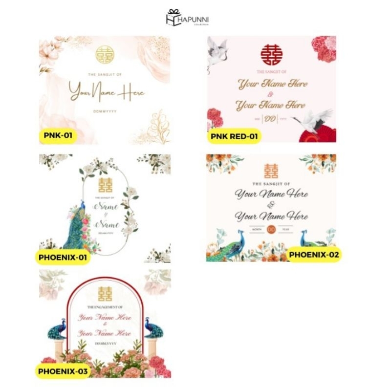 

Custom Label Sangjit Stiker Paper belt Sangjitan / Teapai / Engagement Chinese Wedding by Hapunni