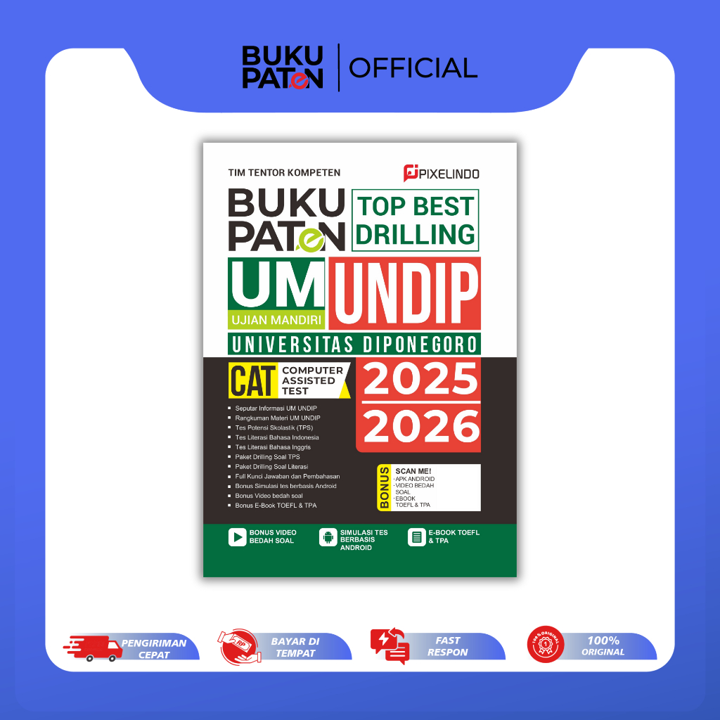 Buku Paten Ujian Mandiri Universitas Diponegoro (UM UNDIP) 2025/2026 - PIXELINDO
