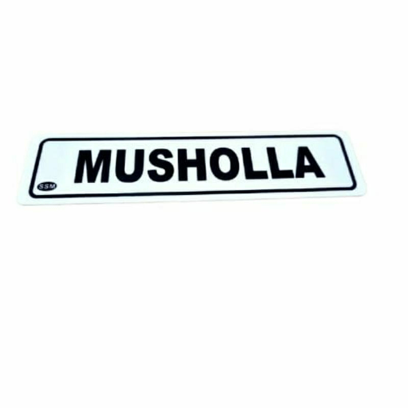 

Akrilik / Papan Informasi Mushollah / tempat Sholat Ukuran 20x5 CM