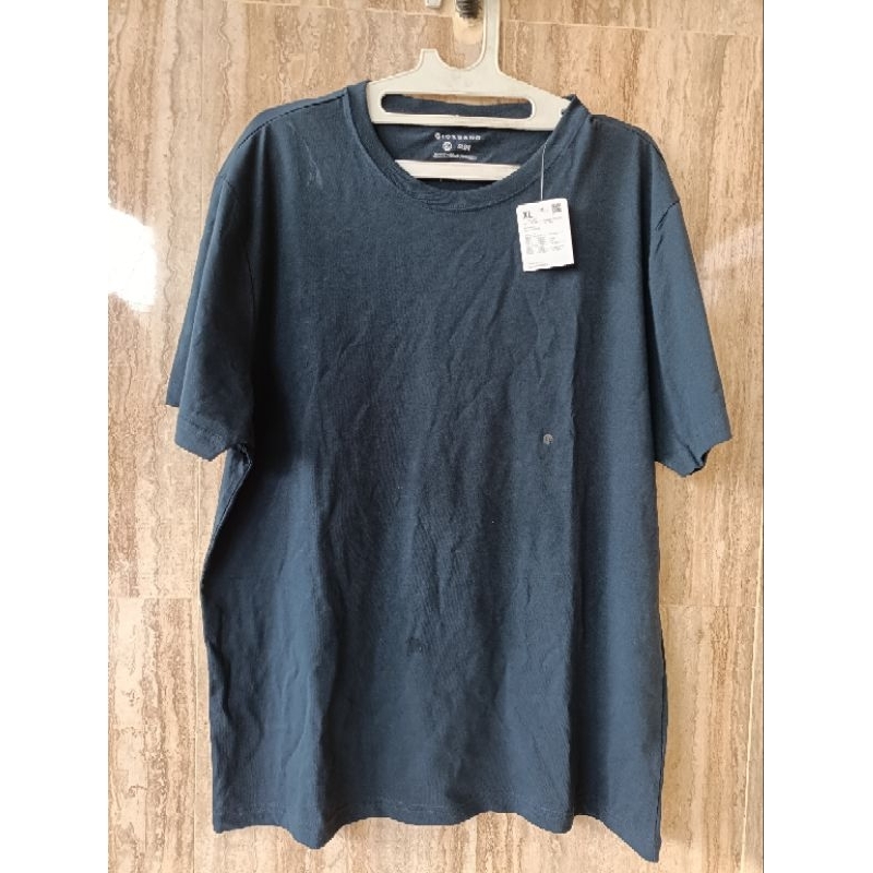kaos polos original Giordano navy