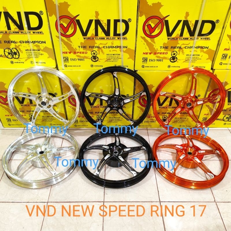 Velg VND NEW SPEED Bintang Laut Vario 110 125 150 160 Cbs Stylo Scoopy Beat lebar 140/160x17 Ring 17