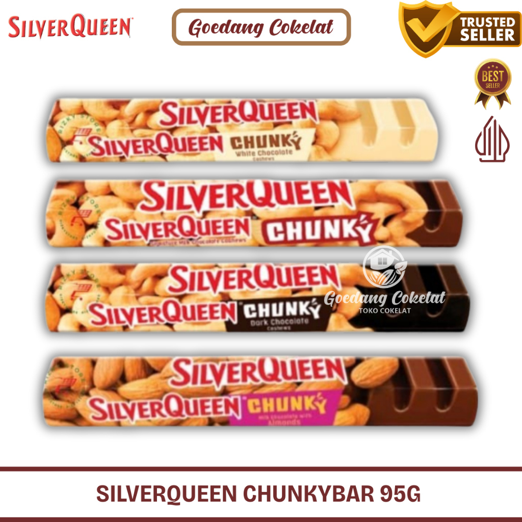 Coklat Silverqueen Silver Queen Chunky Bar 95gr Besar PROMO