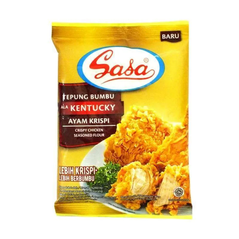 

SASA Tepung Kentucky 70g Tepung Bumbu Crispy Kriuk Lezat Untuk Ayam Goreng Renyah