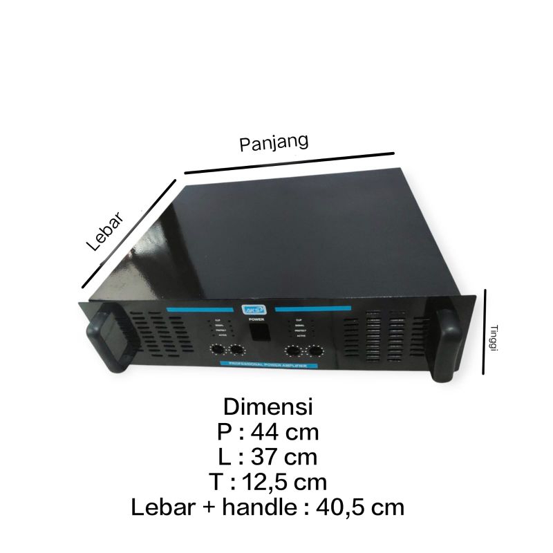 Box 412 AKS box saja  untuk power amplifier 4 chanel