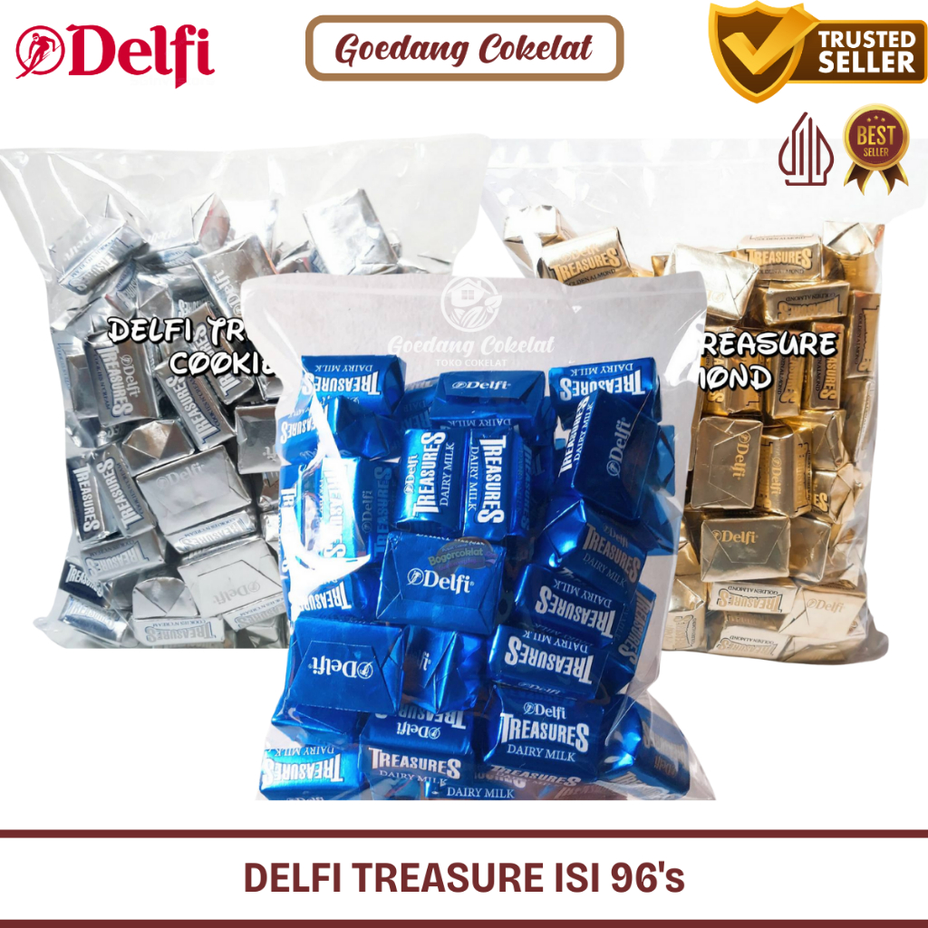 

Coklat Delfi Treasures Almond Cookies 1KG (96PCS)