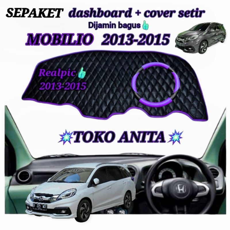 LI3D MOBILIO Pelindung Dashboard, Karpet Dasbor Mobil Honda Mobilio 2013-2015