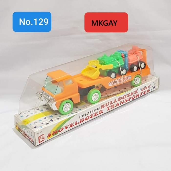 Mainan buldozer no. 129 mainan mobilan anak laki laki mobil kontruksi buldozer
