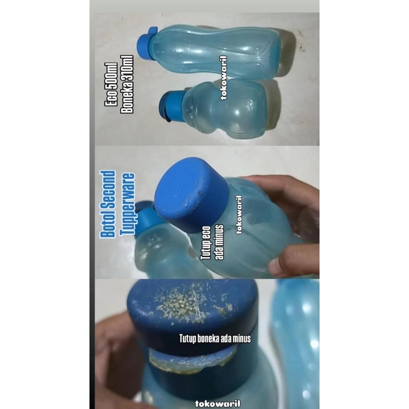Eco Bottle Paket / Botol Tupperware Second