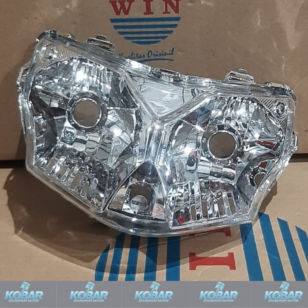 WIN- LAMPU/REFLEKTOR DEPAN SHOGUN 125 NEW/ SHOGUN 125 FL/ SHOGUN 125 SP/ SHOGUN 125 ROBOT/ SHOGUN 12