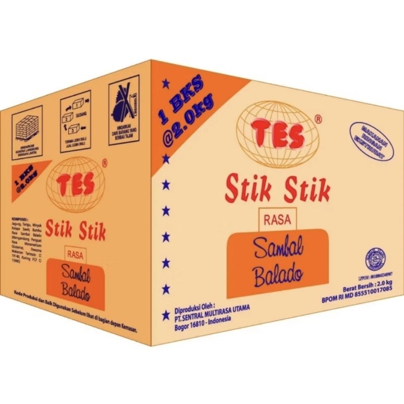 

Tes Stik Balado 2 KG isi 4bungkus
