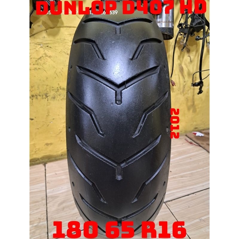 ban dunlop d407 harley davidson uk 180 65 ring 16 copotan th 2012 2nd eks limbah moge harley davidso