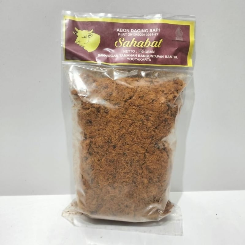 

250gram abon daging sapi dan ayam asli jogja