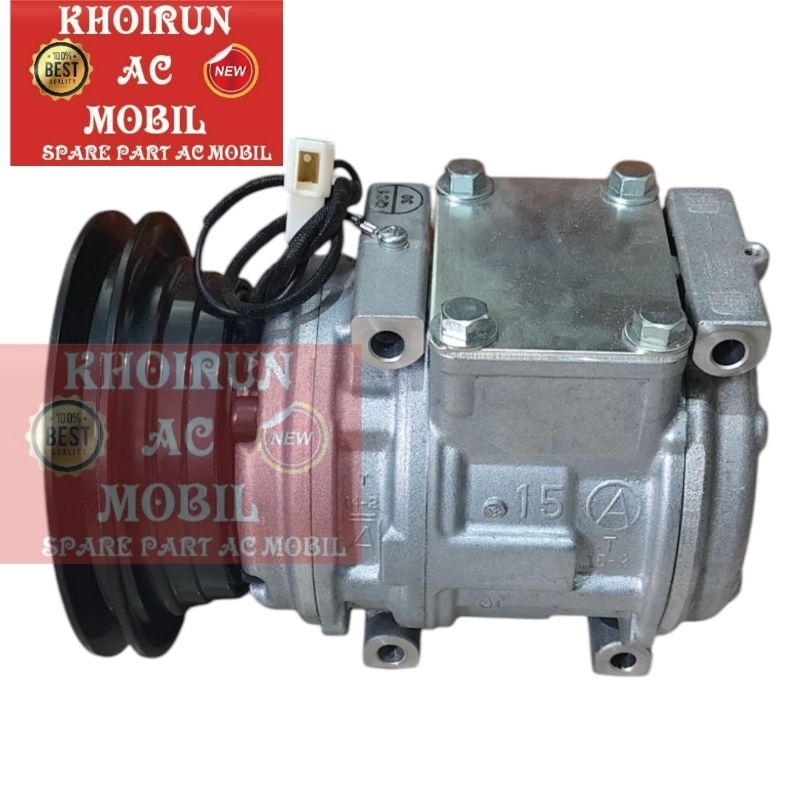 Kompresor Compresor Ac Mobil Kijang Kapsul - Kijang Grand 15A BENSIN - Komplit Magnet Denso Coolgaer