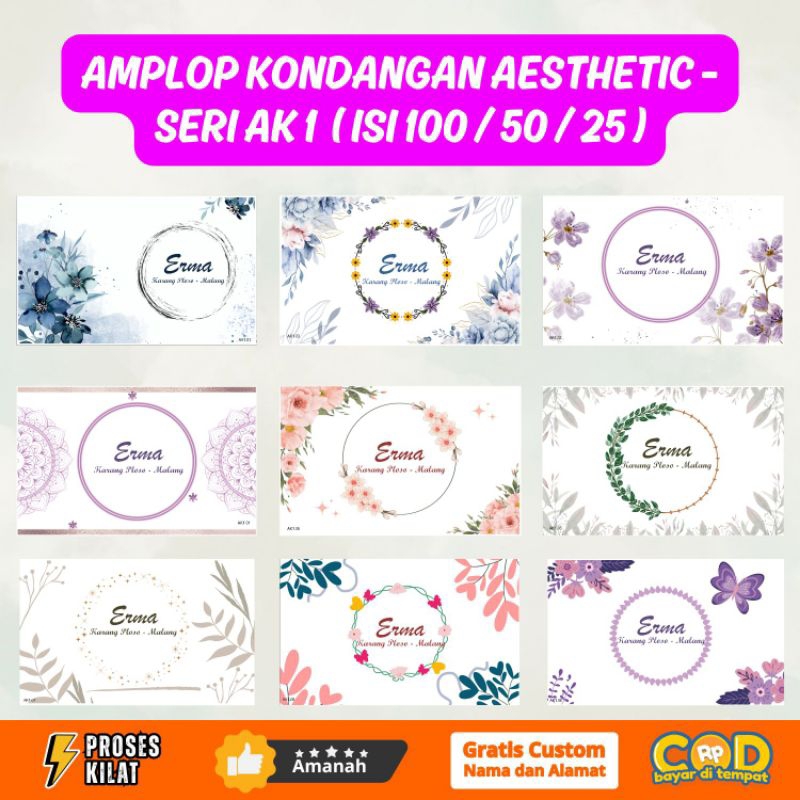 

Amplop Kondangan Murah Custom - SERI AK 1 | Gratis Custom Nama & Alamat | Amplop Buwuhan Murah | Amplop Motif Murah | Amplop Aesthetic Murah | Amplop Tanggung Motif Berperekat | Proses Sehari Jadi