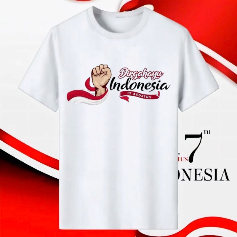 TSHIRT KAOS 17 AGUSTUS 2025 PRIA WANITA DEWASA / BAJU KAOS 17 AGUSTUS 2025 TERBARU / KAOS KEMERDEKAA