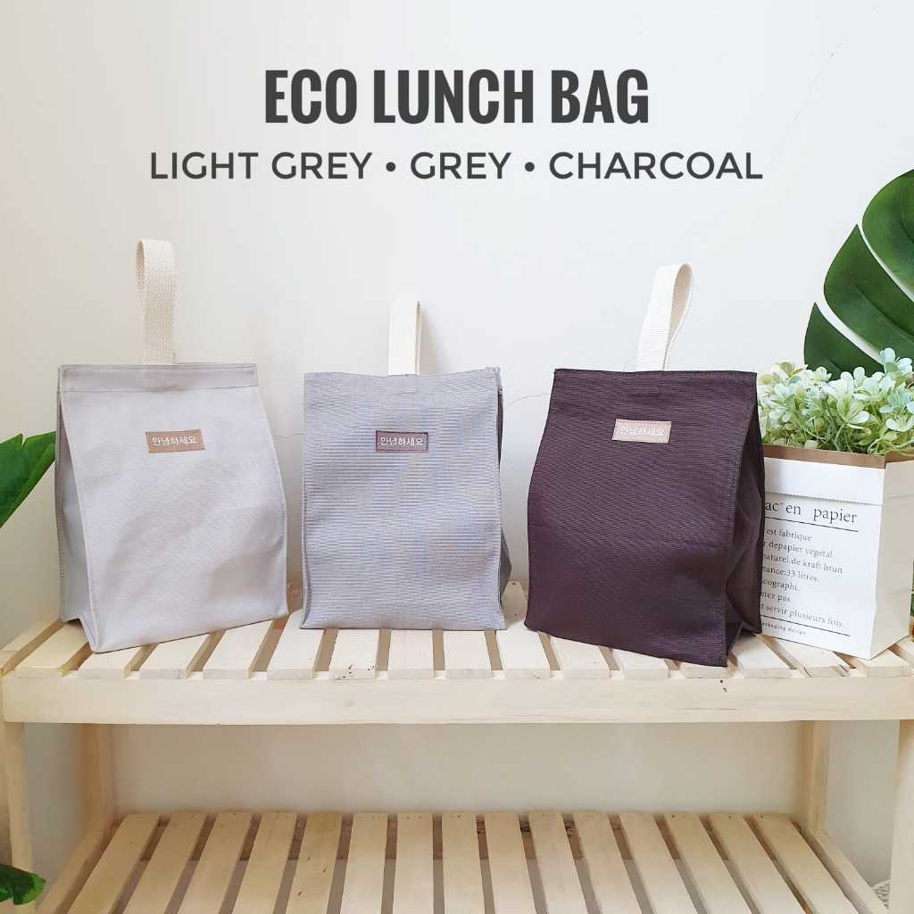 Annyeong Eco Lunch Bag Tas Bekal Kain Kanvas Canvas Kotak Makan Makanan Aesthetic Estetik Korea Kore